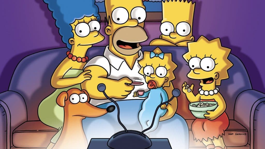 The Simpsons family.