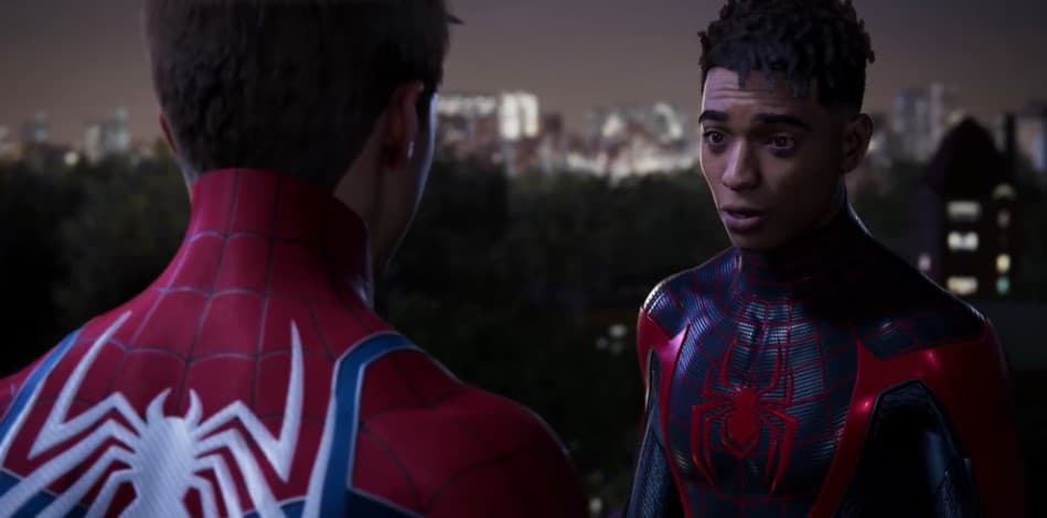 Miles Morales meets Peter Parker