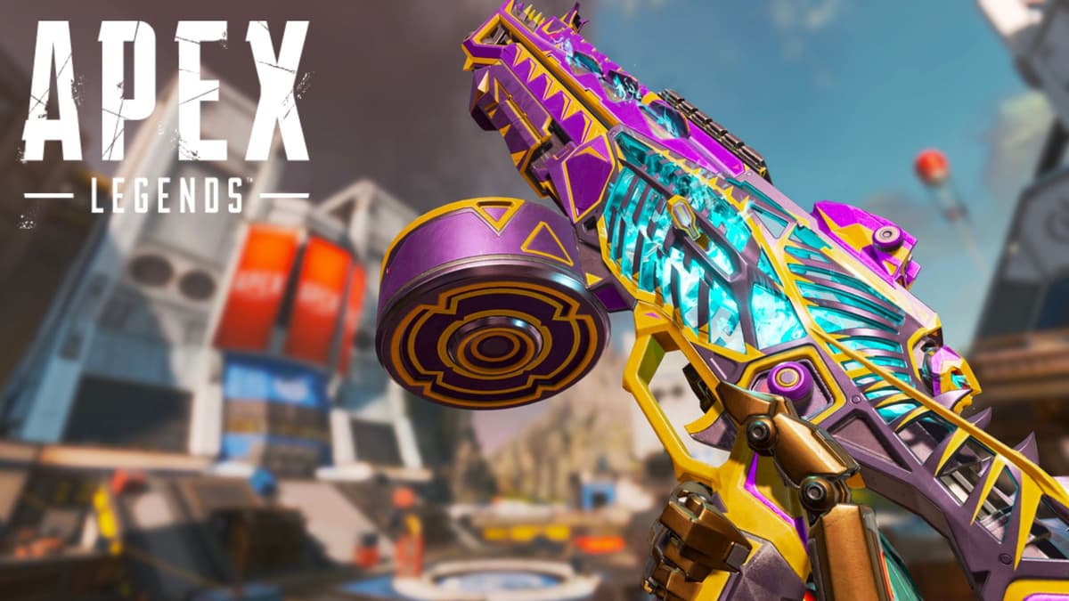 Purple, blue, and gold skin in Apex Legends Season 18 trailer