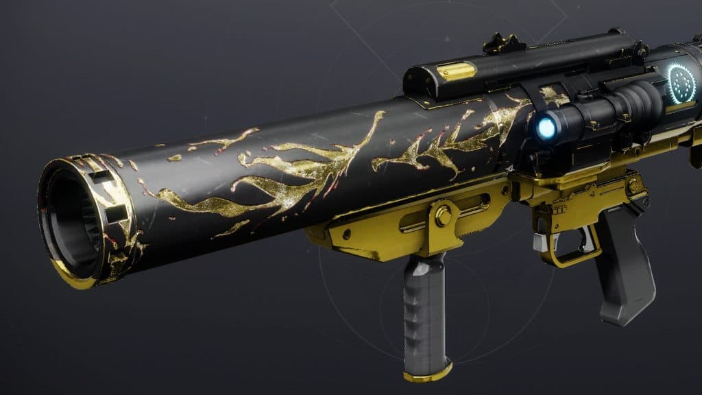 Screenshot of the Crowning Duologue Rocket Launcher in Destiny 2.