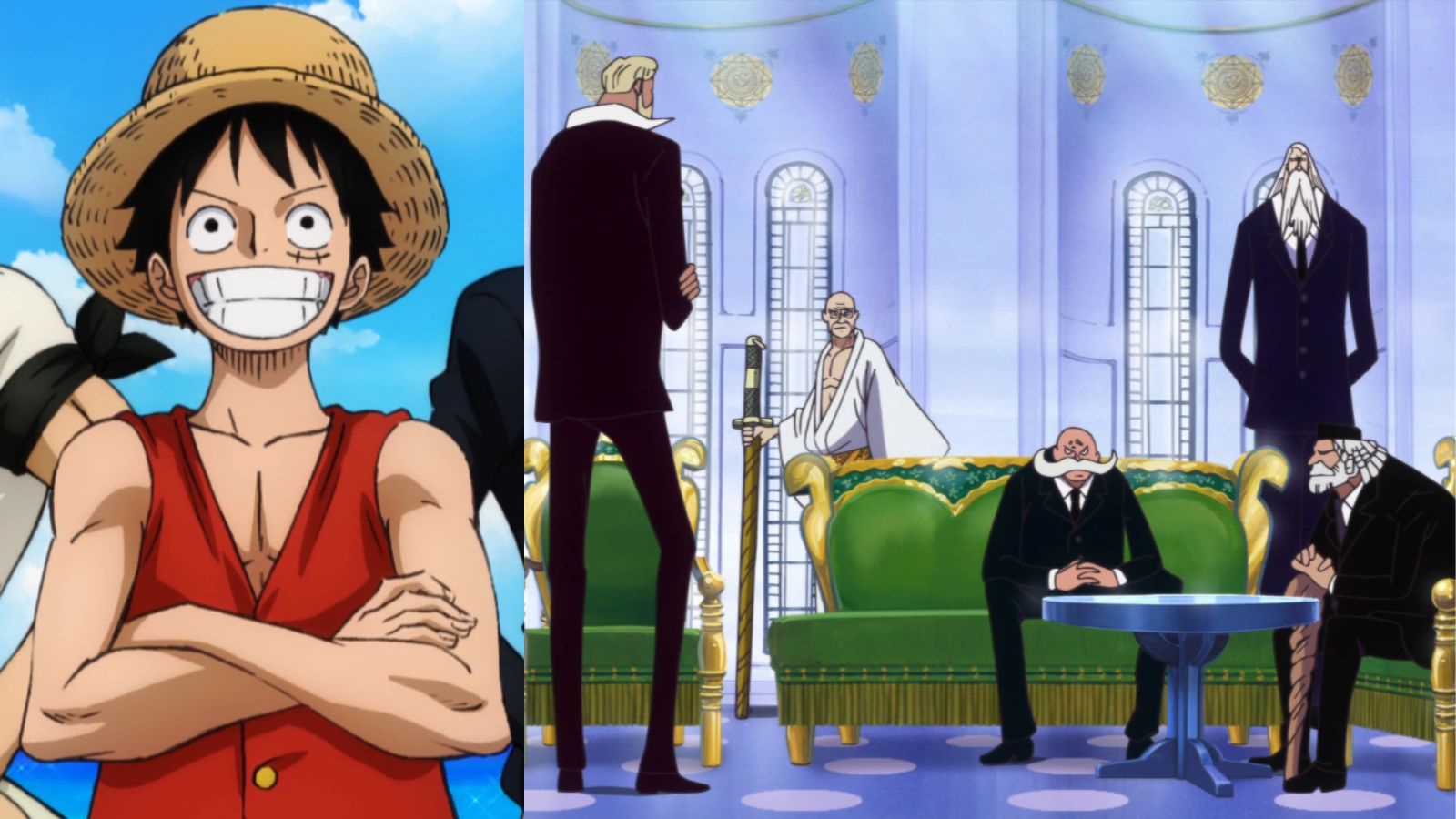 One Piece Luffy Makes A Bold Declaration In Front Of Gorosei Dexerto