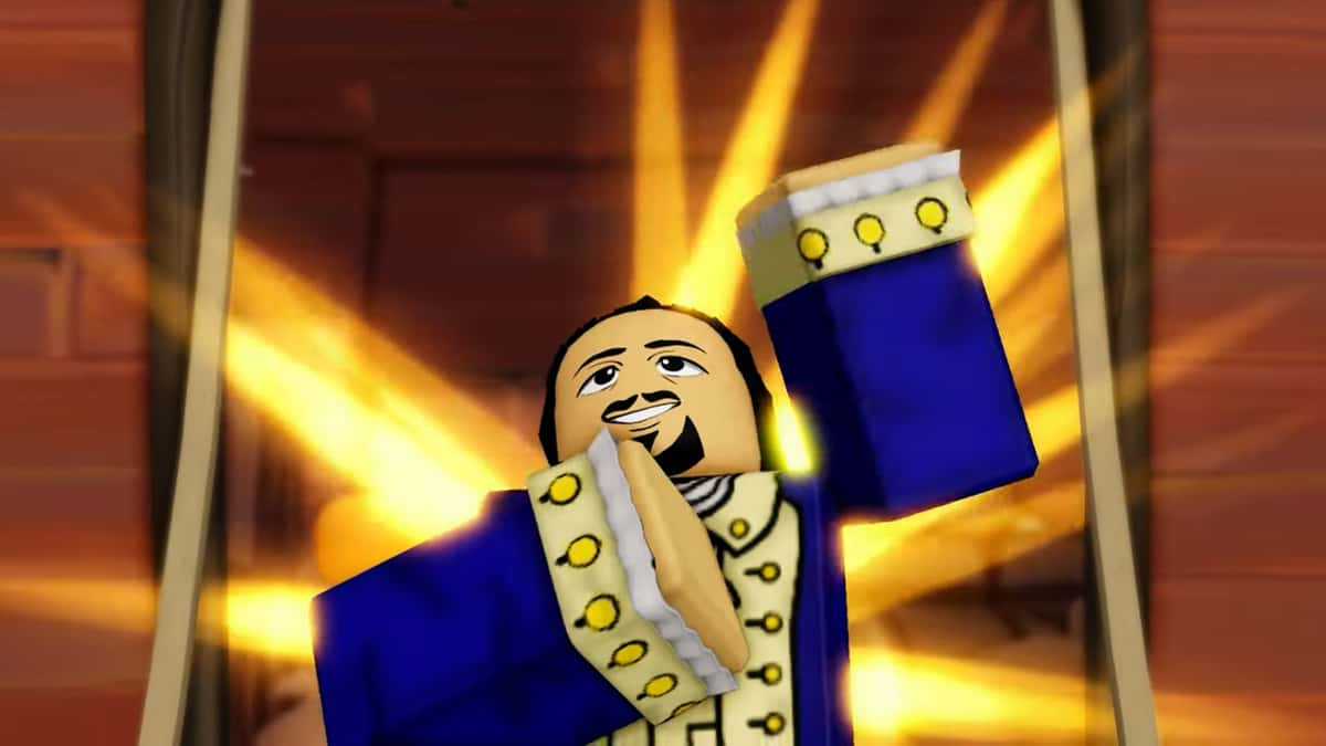 Lin-Manuel MIranda's Alexander Hamilton in Roblox