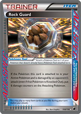 Rock Guard Ace Spec Pokemon card