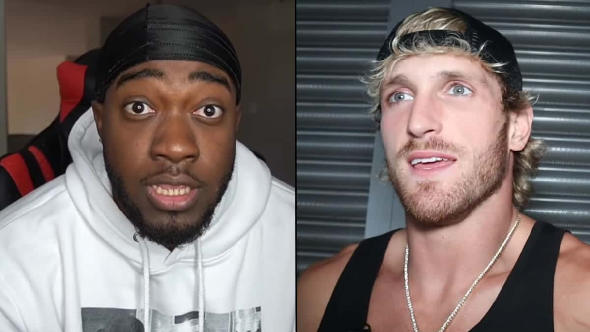 Jidion side-by-side with logan paul in black tank top