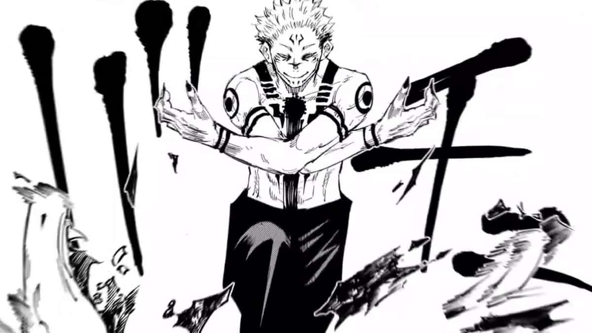 Jujutsu Kaisen manga panel featuring Sukuna