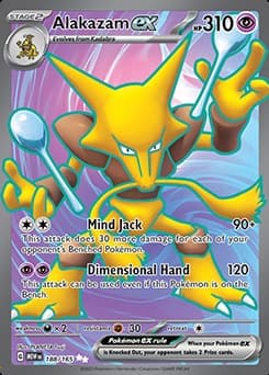 Alakazam ex from Pokemon Scarlet & Violet 151 TCG Expansion