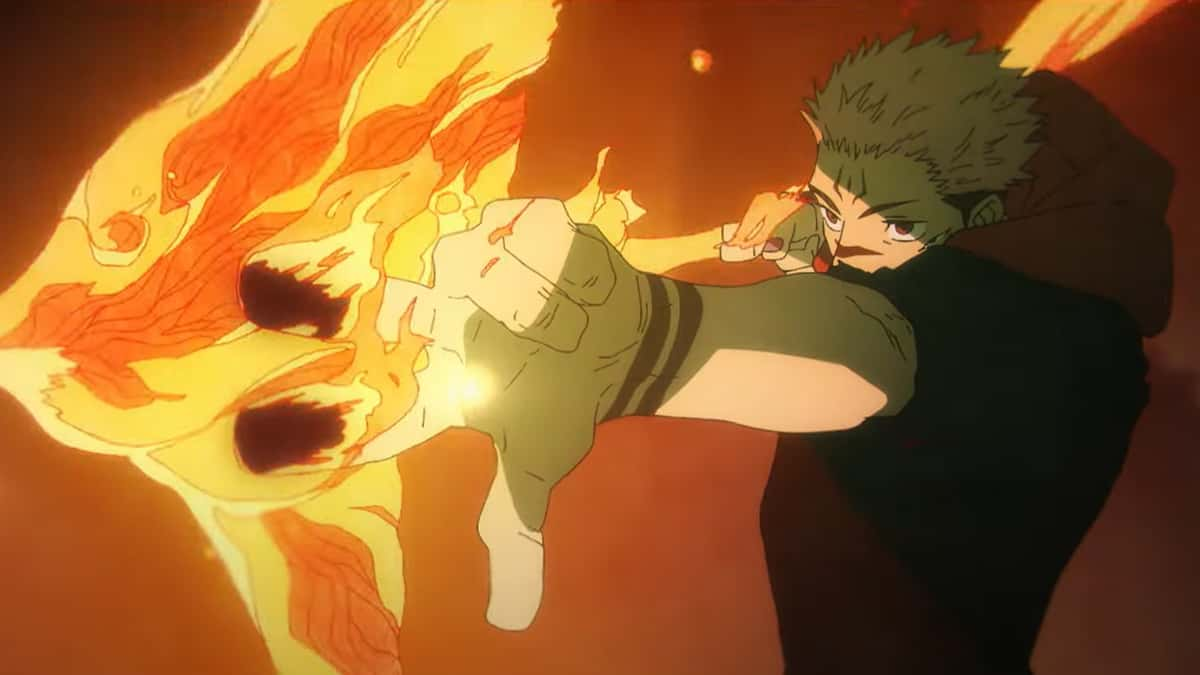 A still of Sukuna from Jujutsu Kaisen Shibuya trailer