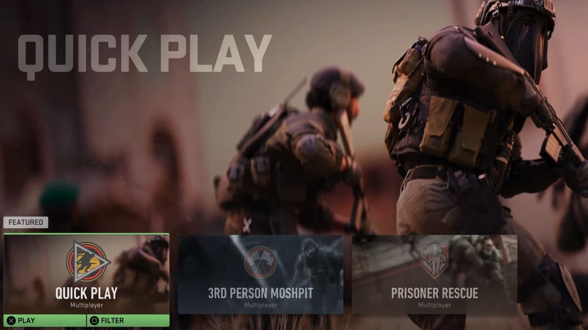 modern warfare UI screen