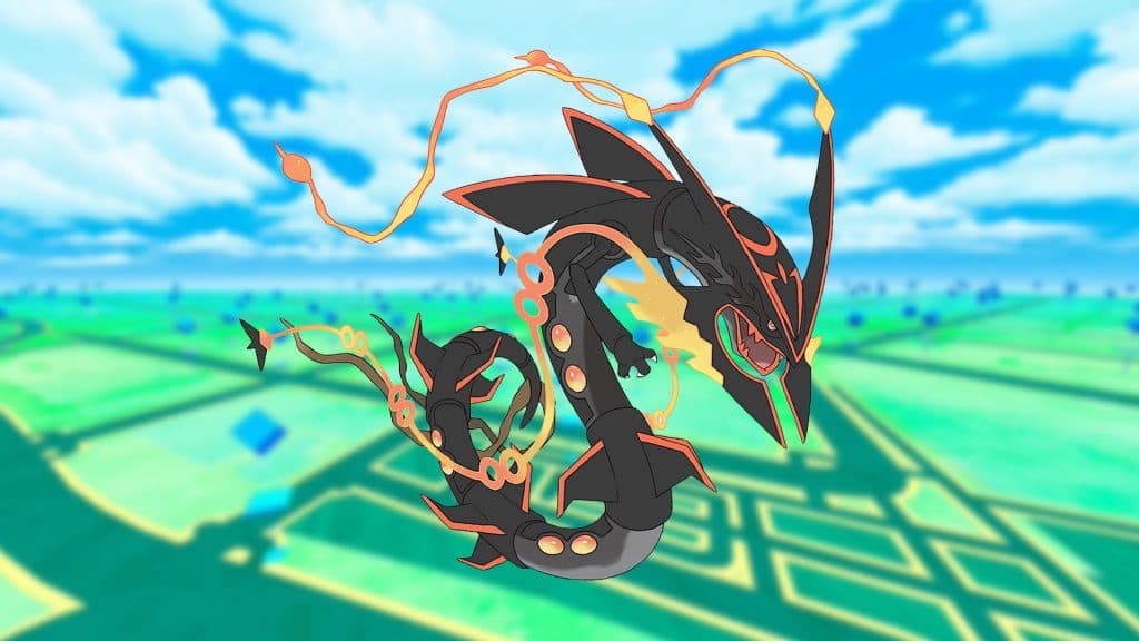 shiny mega rayquaza pokemon go dexerto