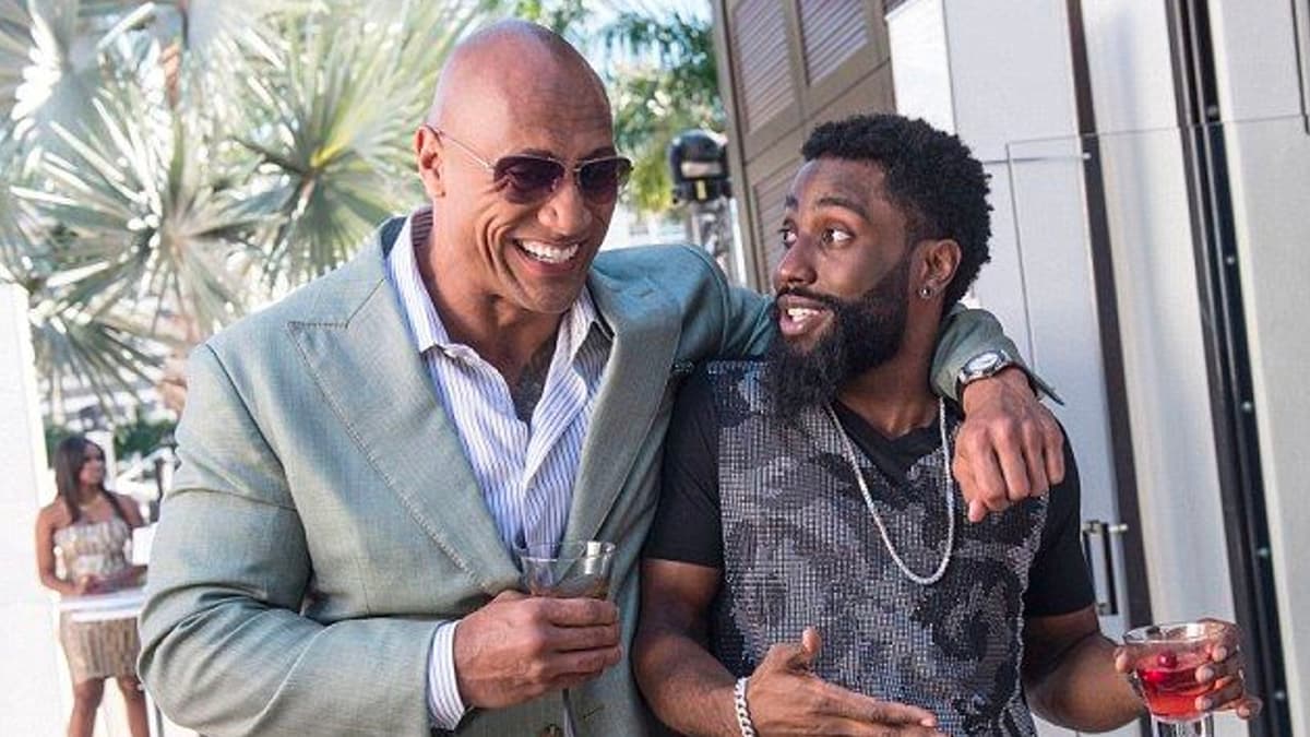 Dwayne 'The Rock' Johnson and John David Washington in Ballers