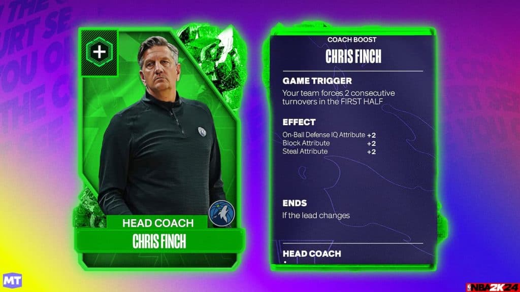 Coach card in NBA 2K24