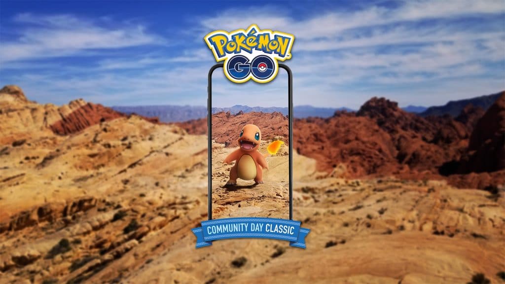 Charmander in the Pokemon Go Community Day Classic event