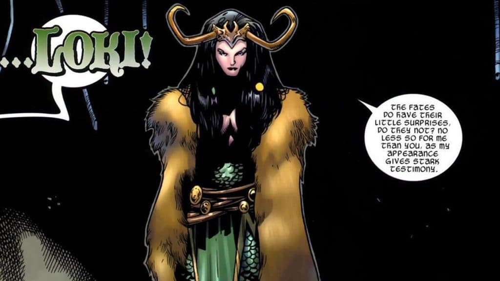 The first appearance of Lady Loki