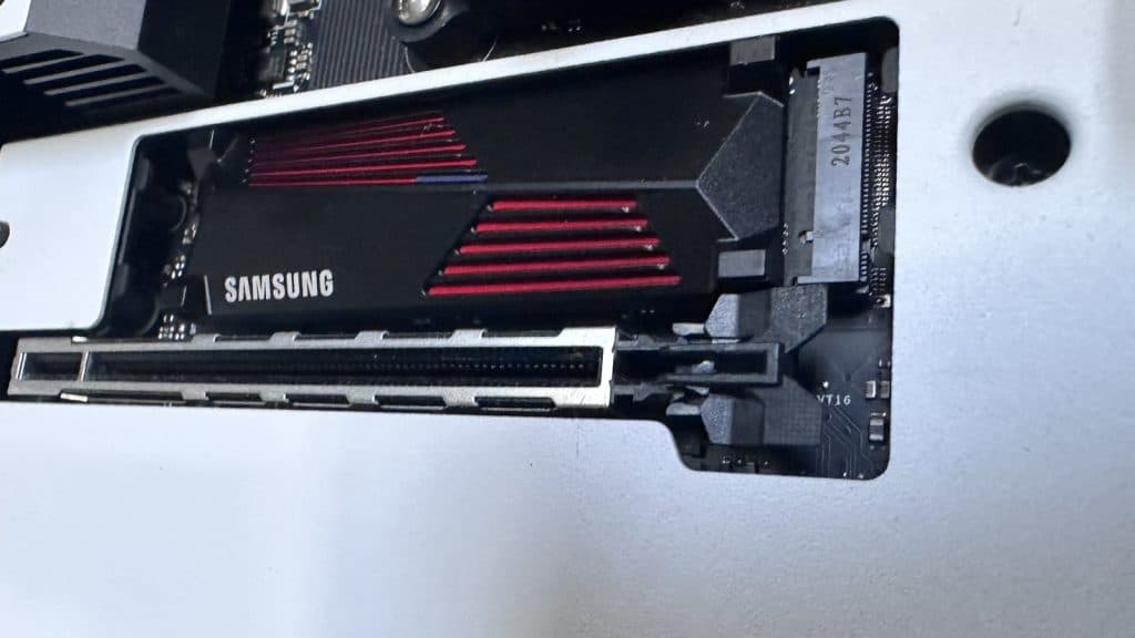 Samsung 990 Pro SSD close up