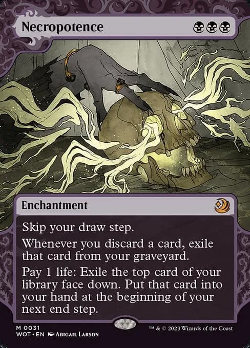 Wilds of Eldraine Enchanting Tales - Skull chanelling Dark Magic