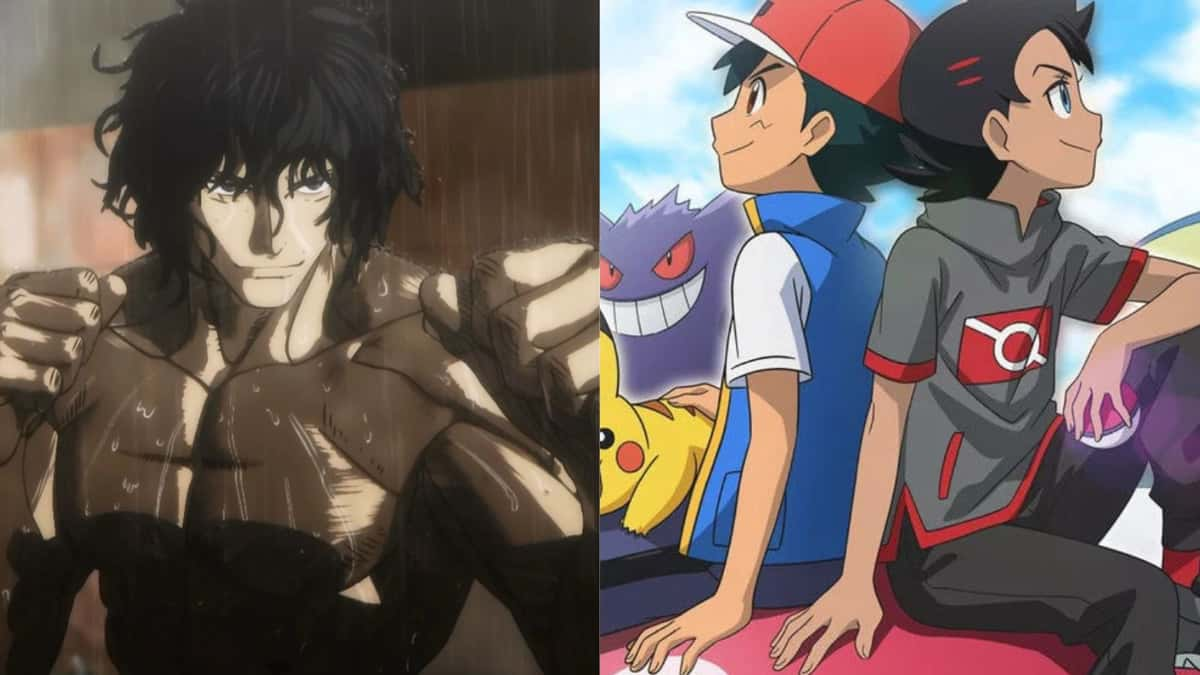 stills from Kengan Ashura and Pokemon Ultimate Journeys