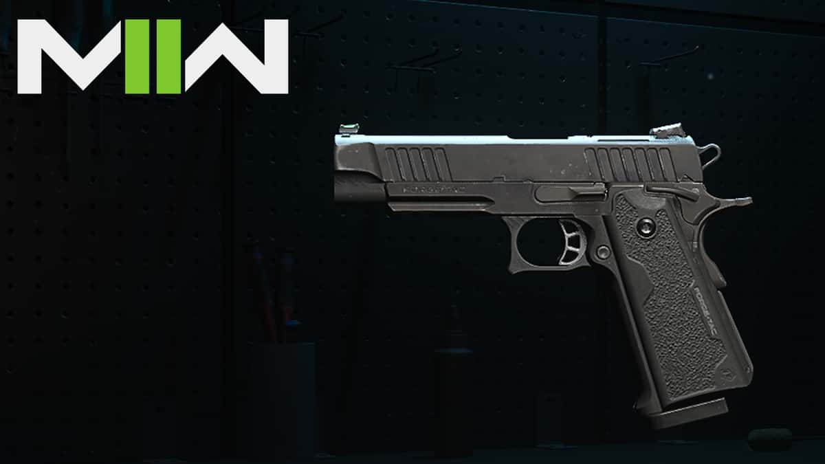 9mm Daemon pistol in Modern Warfare 2 with game logo.