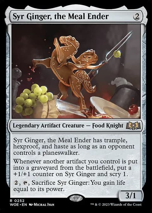 MTG Wilds of Eldraine best cards - gingerbread knight on horseback