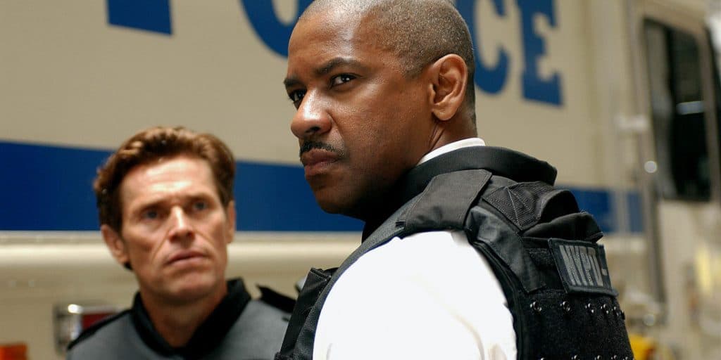 Denzel Washington and Willem Dafoe in Inside Man