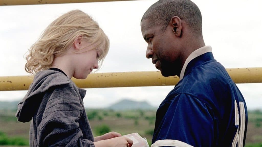 Denzel Washington and Dakota Fanning in Man on Fire