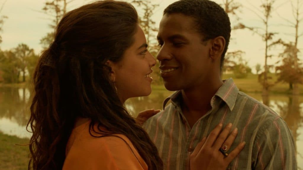 Sarita Choudhury and Denzel Washington in Mississippi Masala