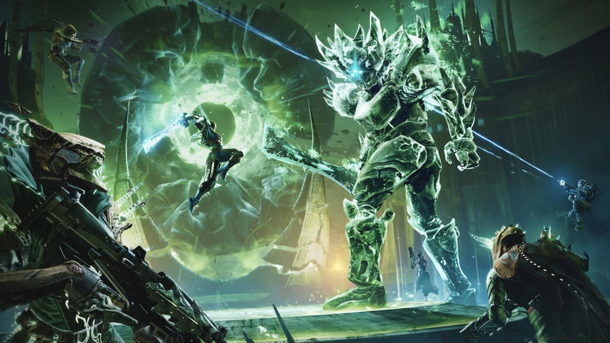 A screenshot from the Crota's End raid's final boss in Destiny 2.