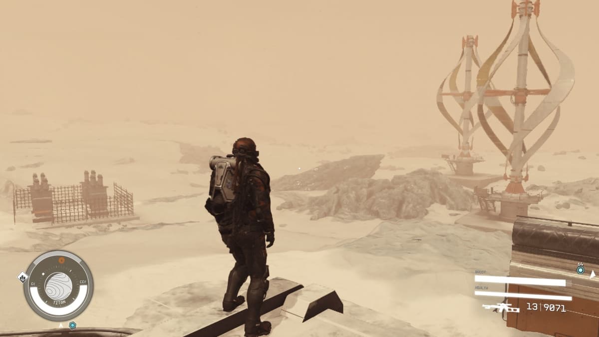 An screenshot from the game Starfield