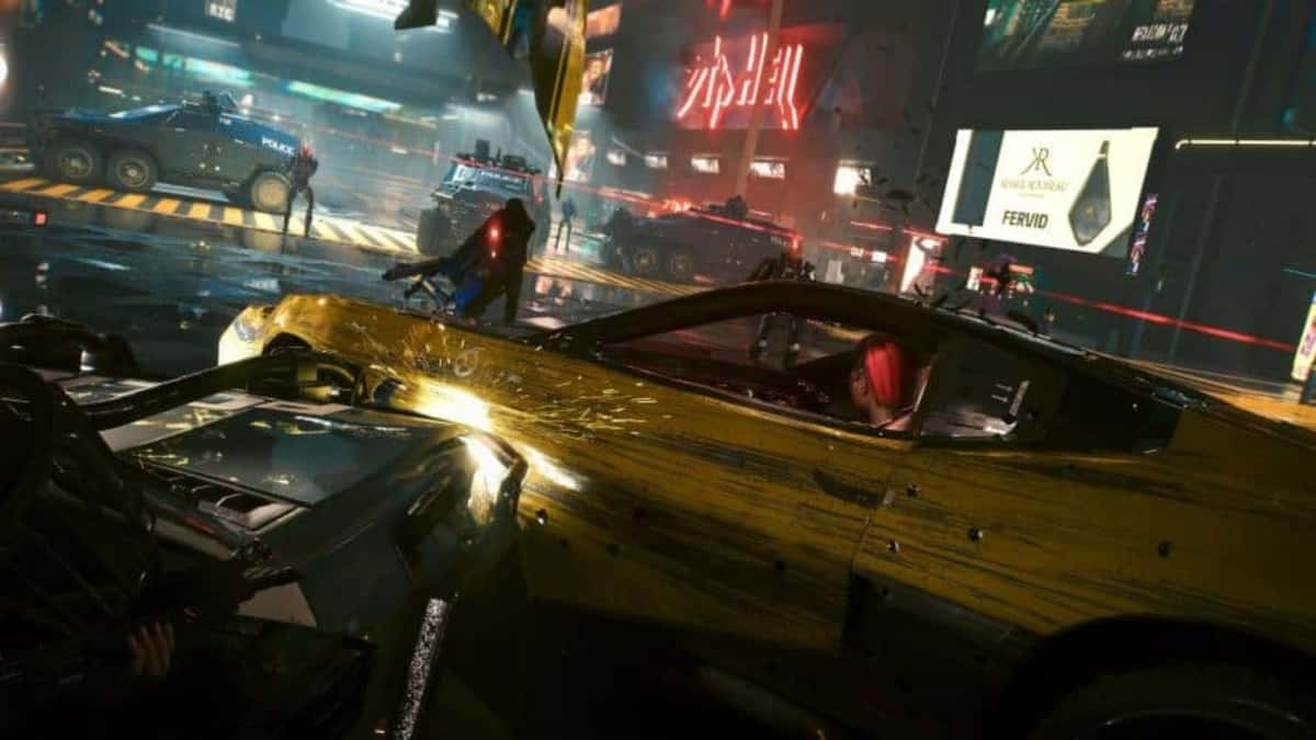 Cyberpunk 2077 First-Person Driving