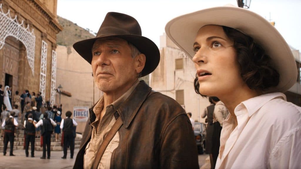 Harrison Ford and Phoebe Waller-Bridge in Indiana Jones 5