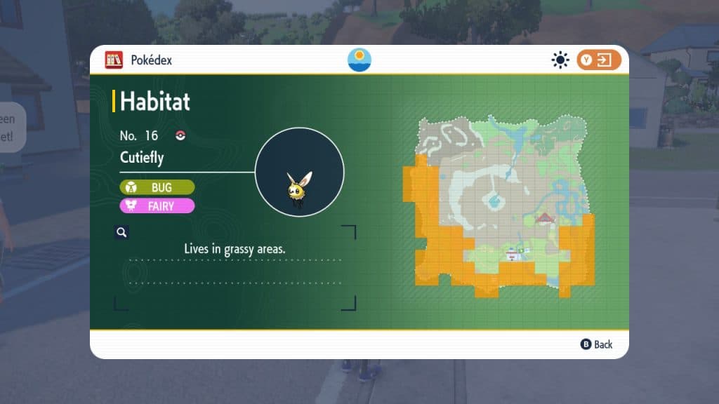 pokemon scarlet violet cutiefly location