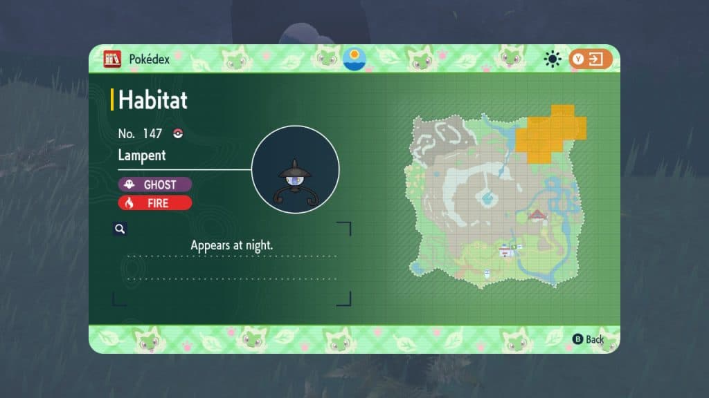 pokemon scarlet violet lampent location