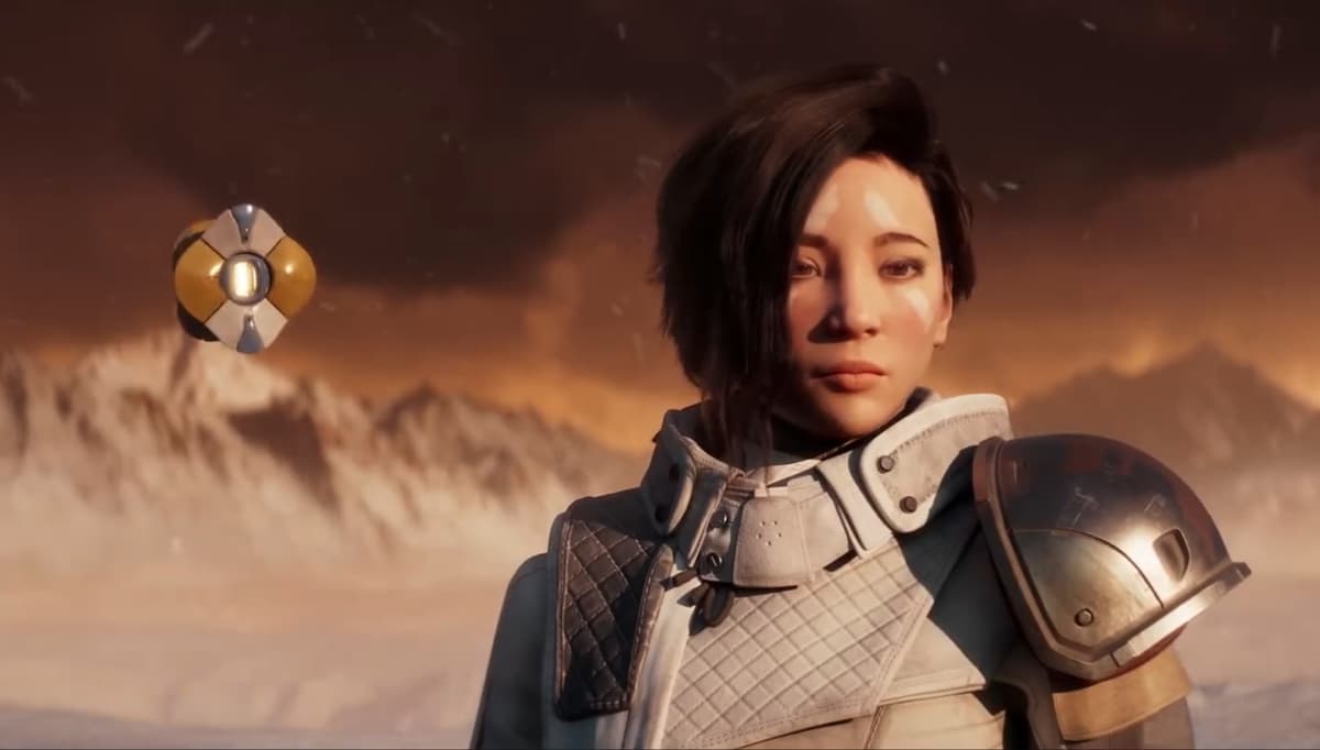 A screenshot of Ana Bray from Warmind trailer