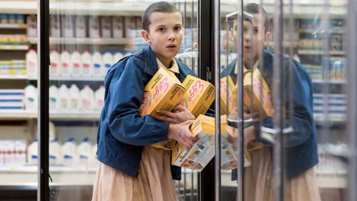 Eleven in Stranger Things on Netflix