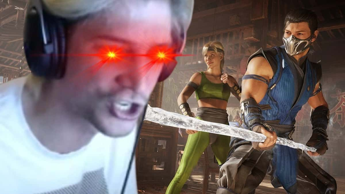 xqc rages at mortal kombat 1