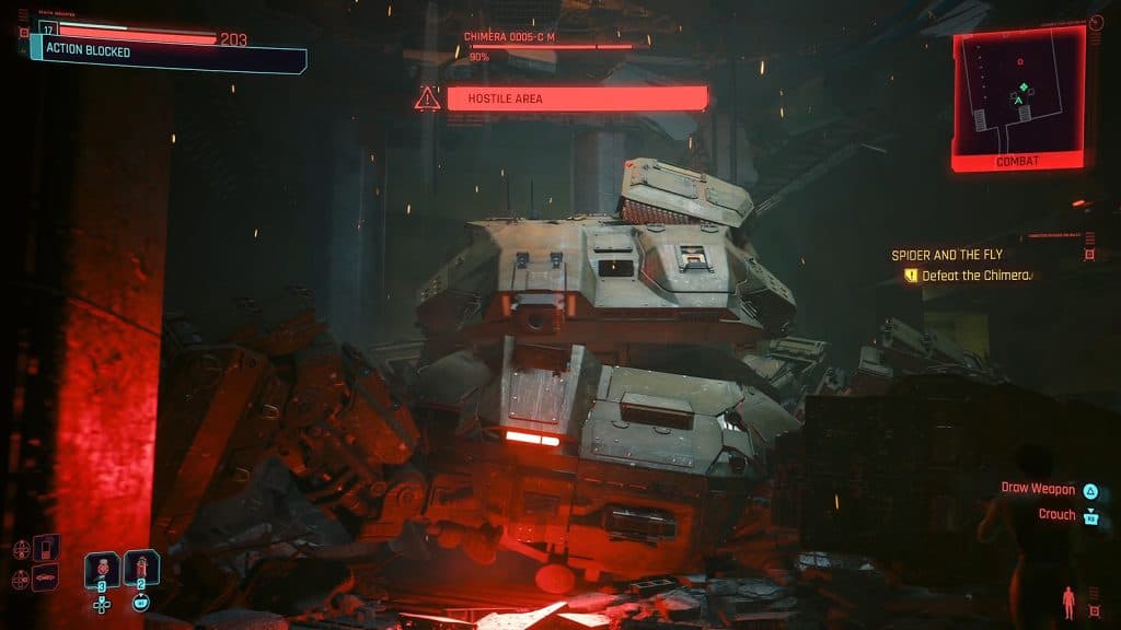 an image of the Chimera robot in Cyberpunk 2077 Phantom Liberty