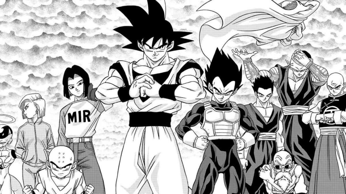 A panel from Dragon ball manga