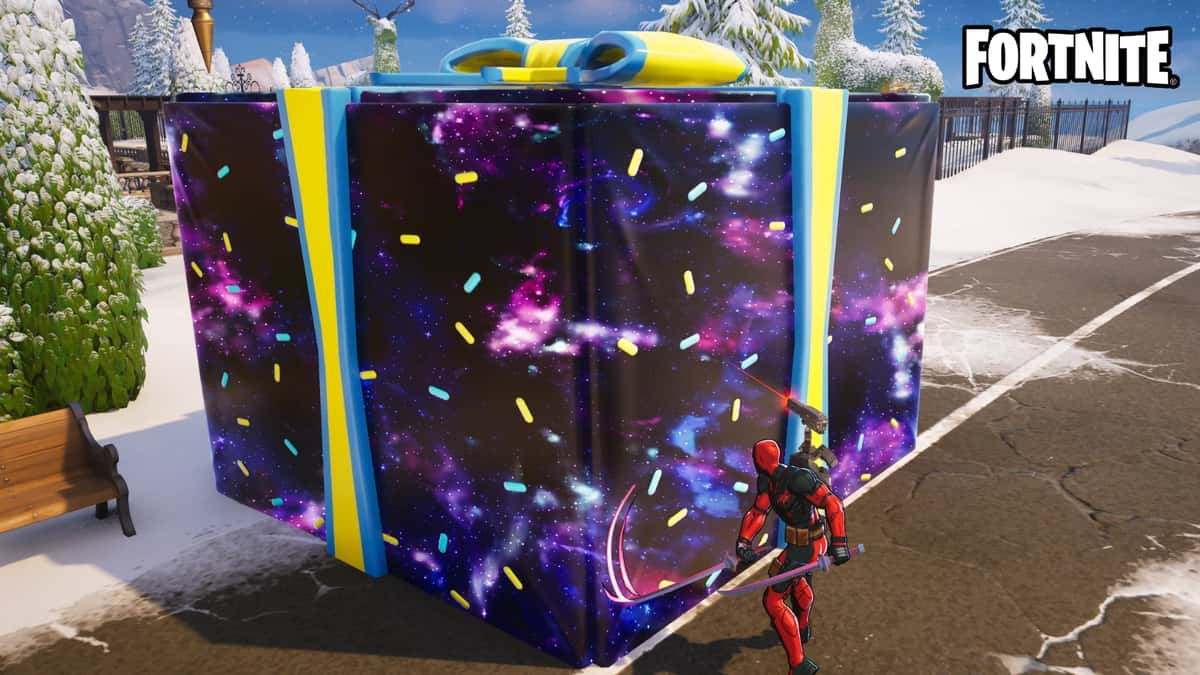 Fortnite Present Thrown on the island