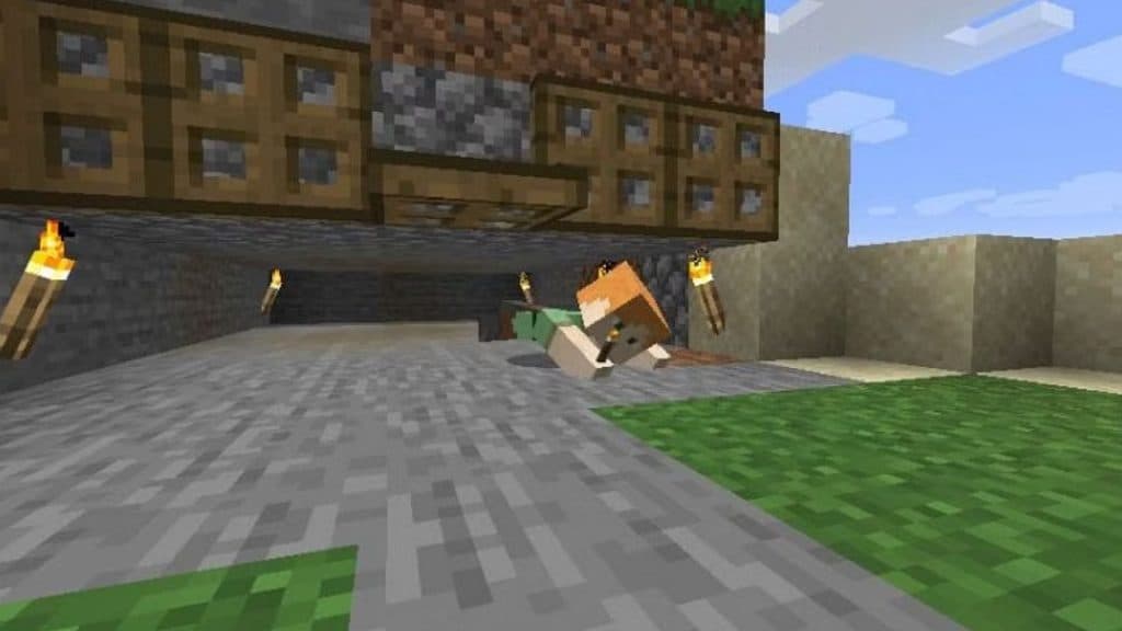 Minecraft crawling