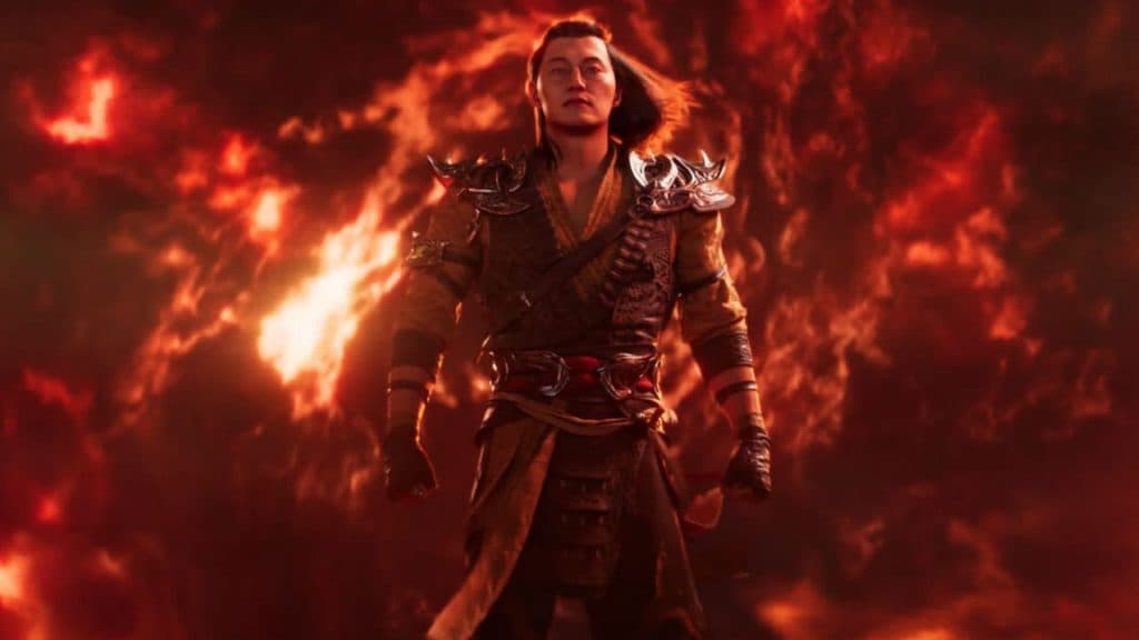 shang tsung stepping through a portal in mortal kombat 1