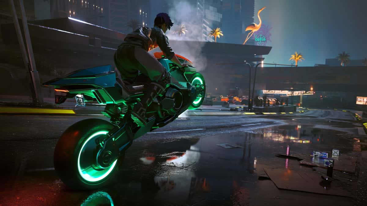 A screenshot from the game Cyberpunk 2077