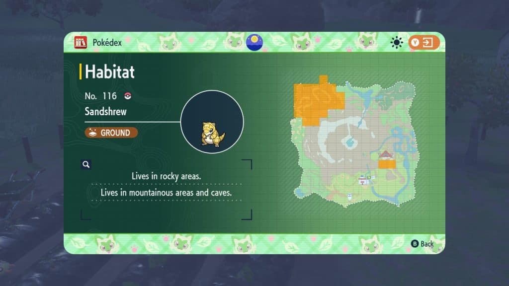 pokemon scarlet violet sandshrew location