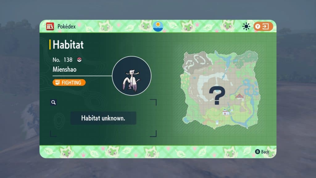 pokemon scarlet violet mienshao location