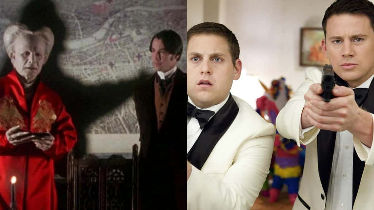 Stills from Dracula and 21 Jump Street