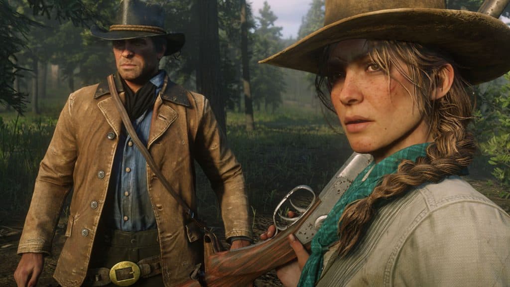 arthur morgan and sadie in rdr2