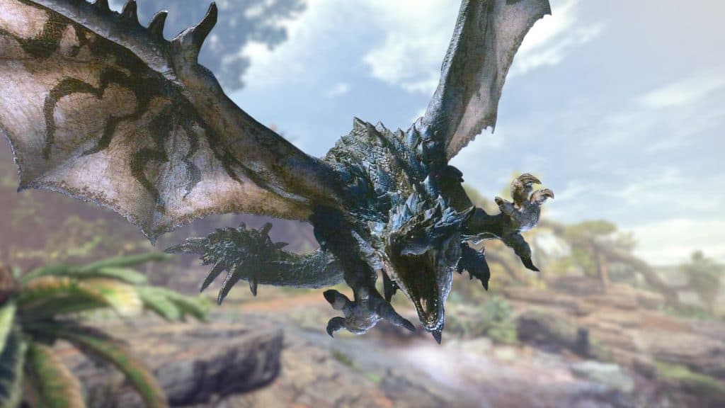 Azure Rathalos in Monster Hunter 