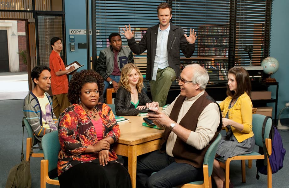 The cast of Community 