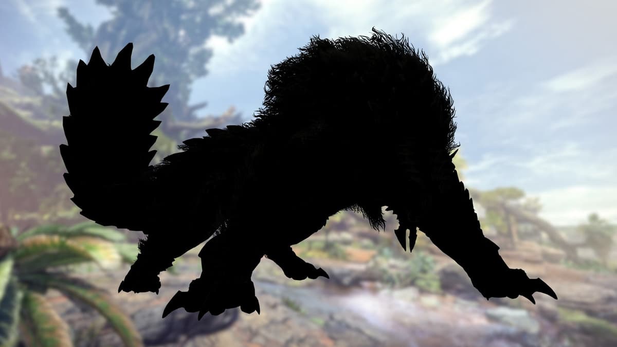 Monster Hunter Zinogre silhouette