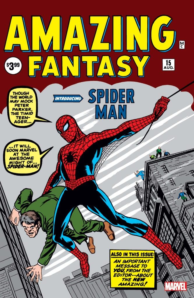 Amazing Fantasy #15 cover art