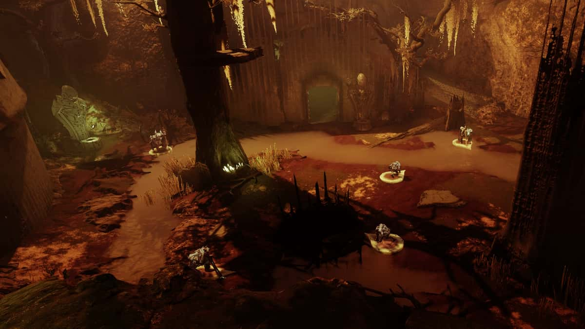 The Strength Test room in Destiny 2's The Imbaru Engine.