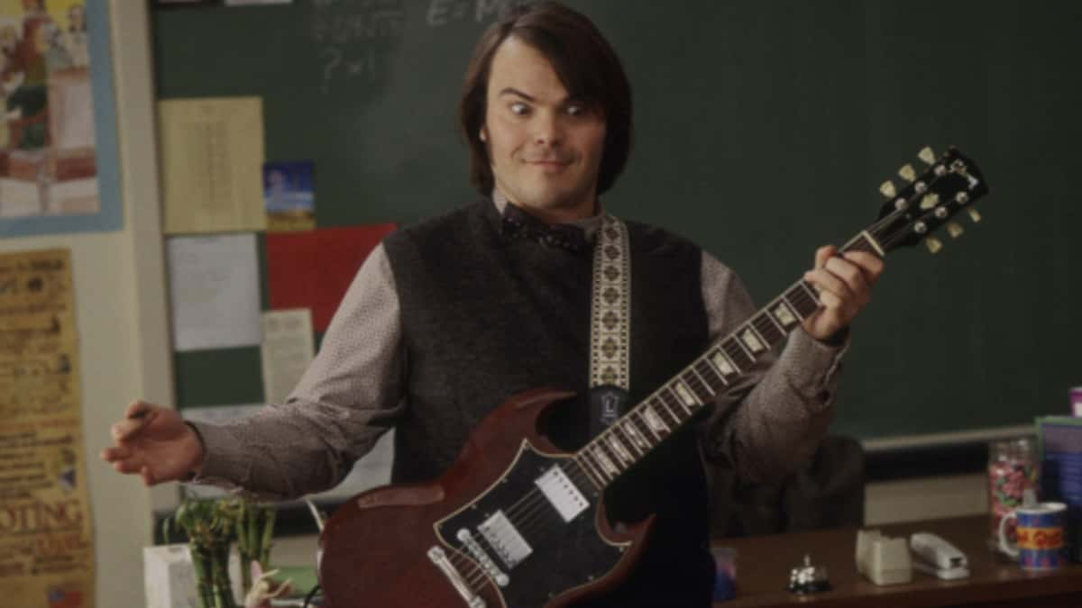 Jack Black as Dewey Finn in School of Rock